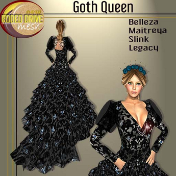 Second Life Marketplace - Goth Queen Costume